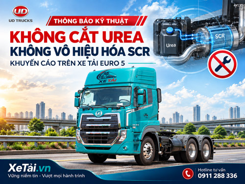 Không Cắt Urea/SCR Trên Xe Tải Euro 5 | XeTải.vn